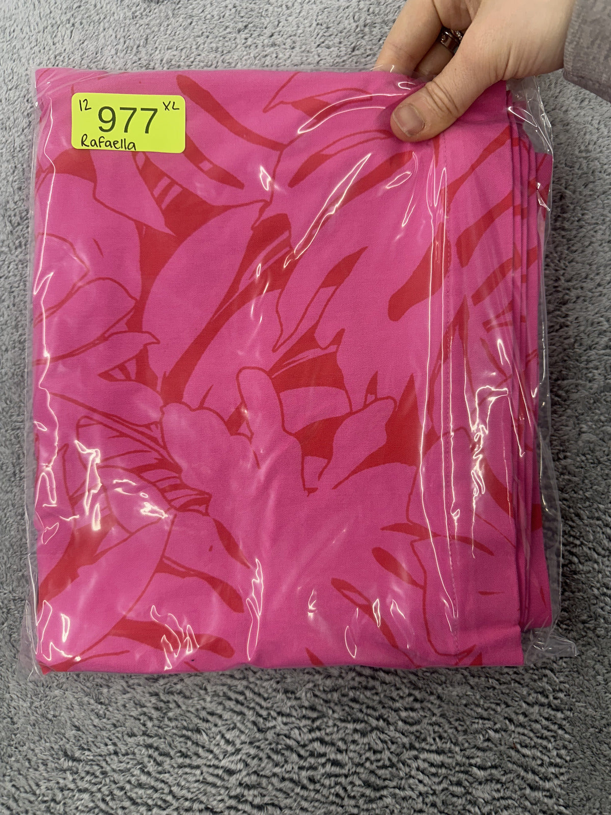 Rafaella Tropical Pink Red Leaf Print Skort Resortwear Summer Casual