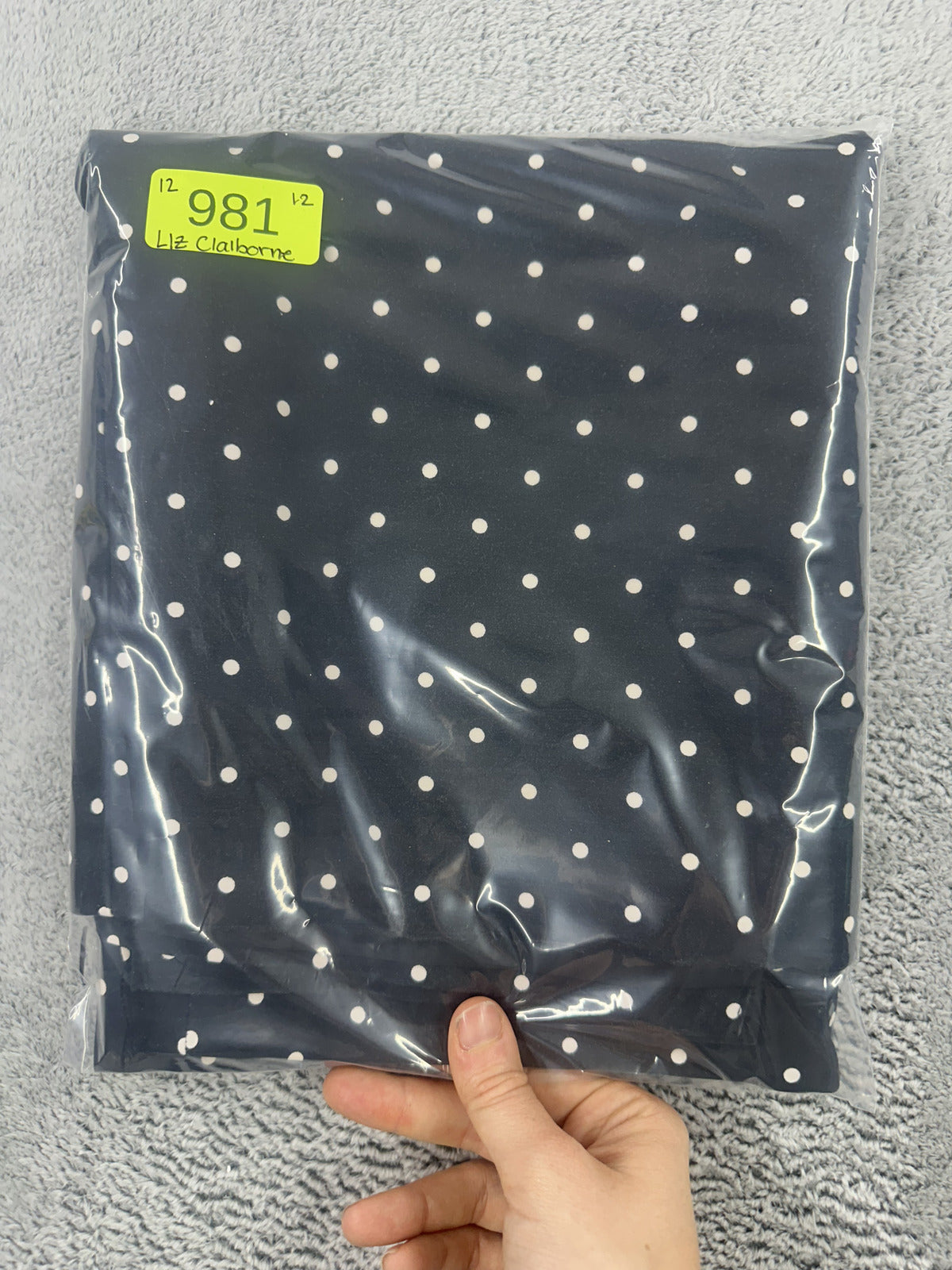 Liz Claiborne Black and White Polka Dot Pencil Skirt Classic Vintage Inspired