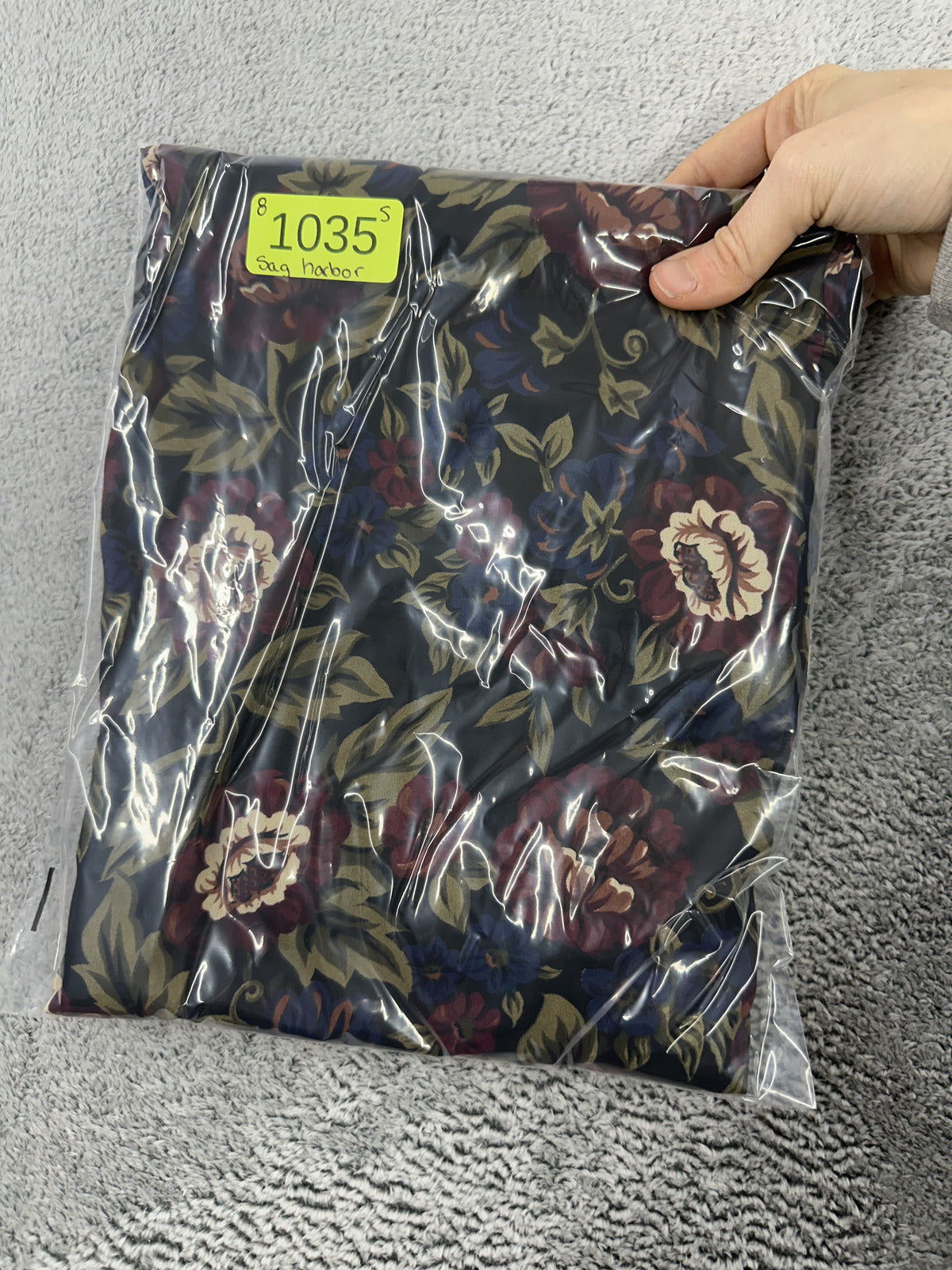 Sag Harbor Floral Midi Skirt Boho Vintage Inspired Dark Background Burgundy Blue