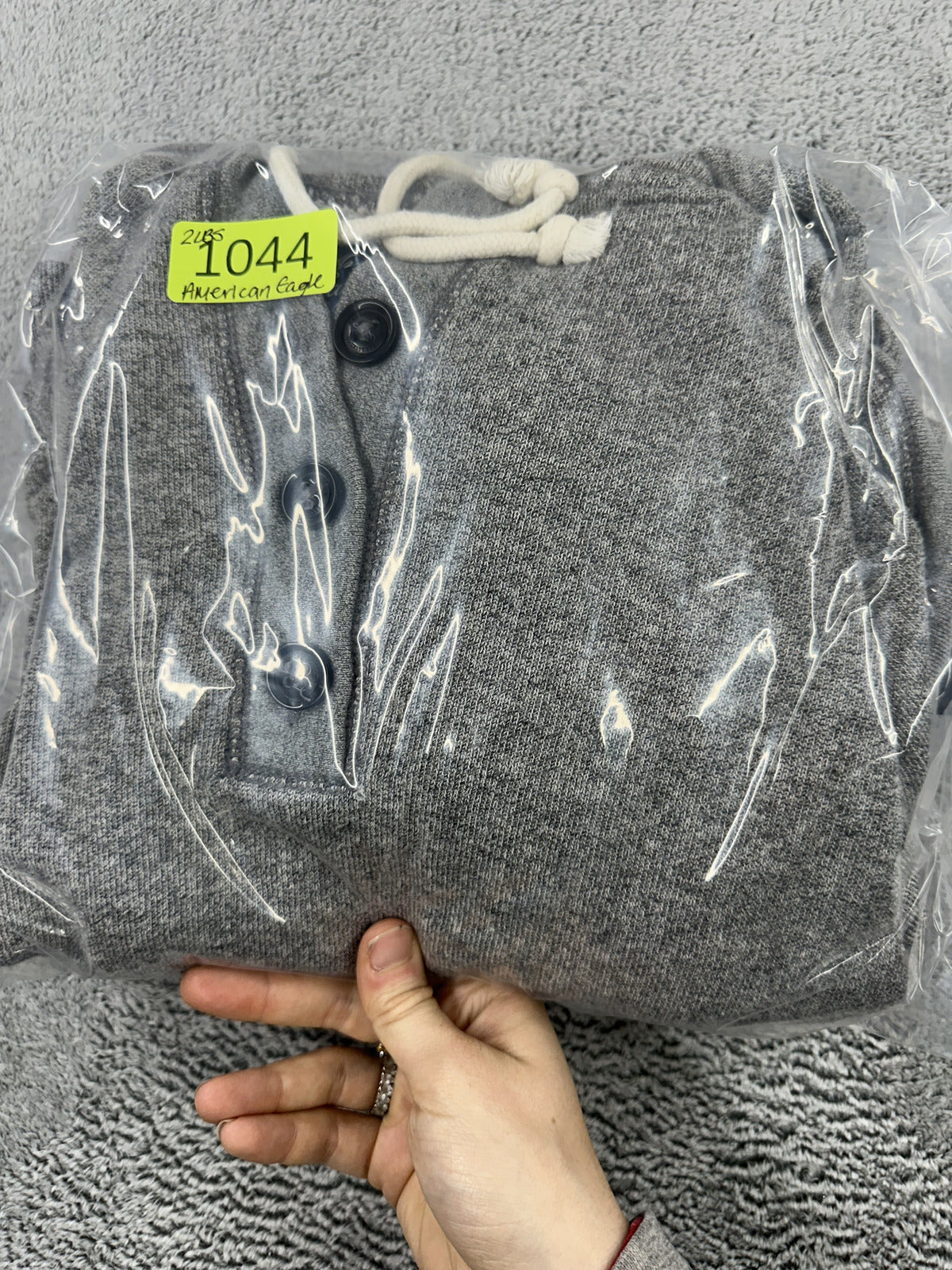 American Eagle Outfitters Gray Hooded Poncho Sweatshirt Cozy Casual Layer