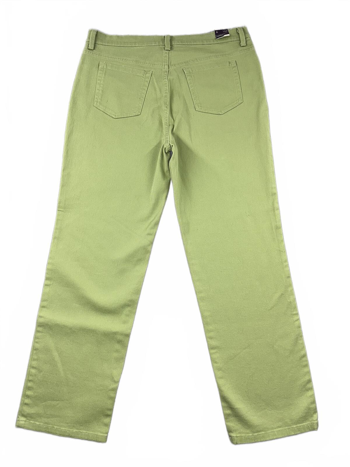 Gloria Vanderbilt NWT Light Green Straight Leg Jeans Classic Five