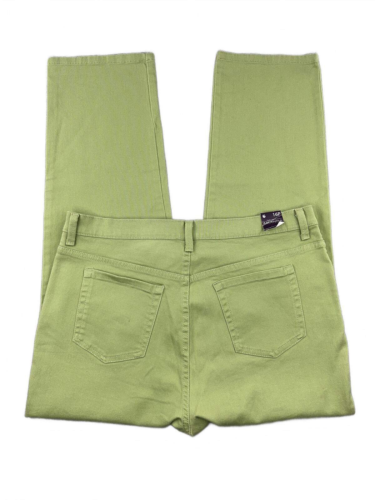 Gloria Vanderbilt NWT Light Green Straight Leg Jeans Classic Five