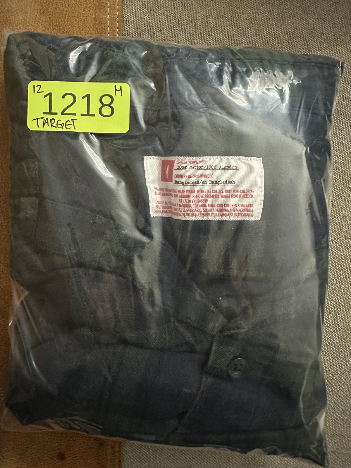 Original Use Blue Green Plaid Flannel Shirt Casual Minimalist Preppy