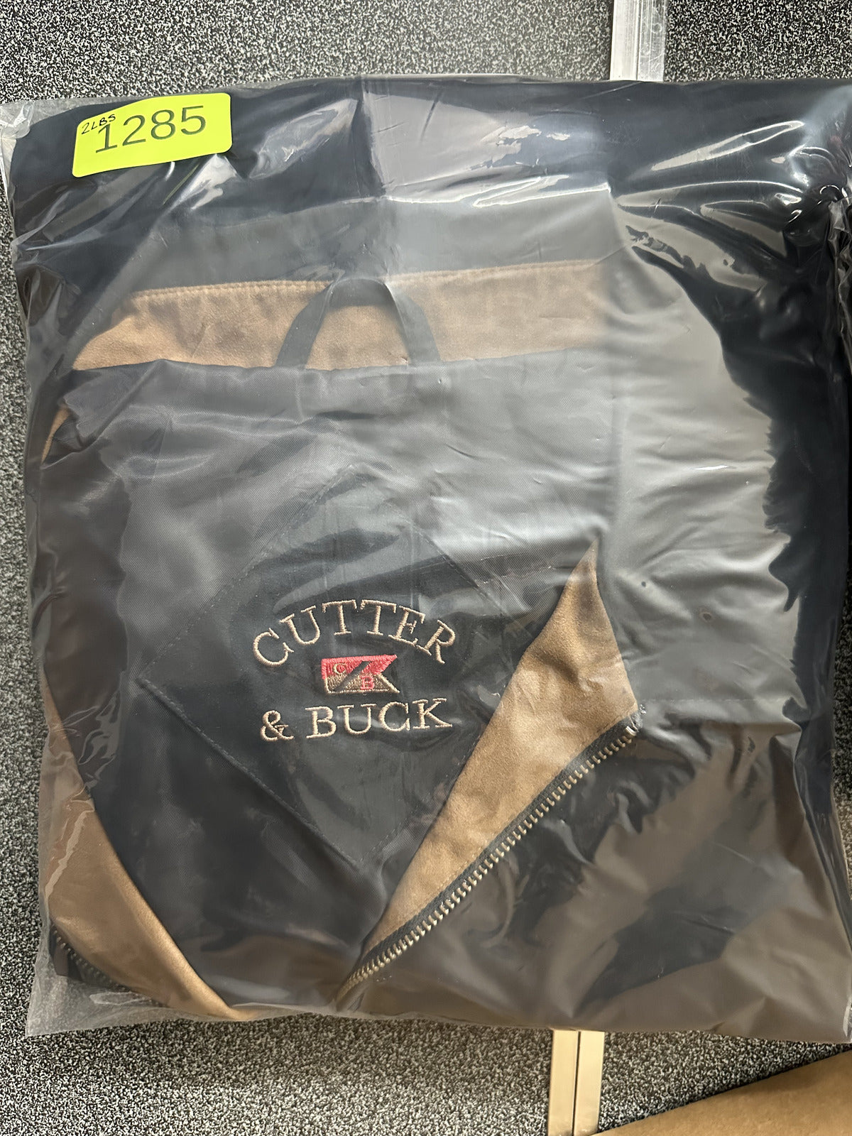 Cutter & Buck Black Bomber Jacket Water Resistant Microfiber Casual