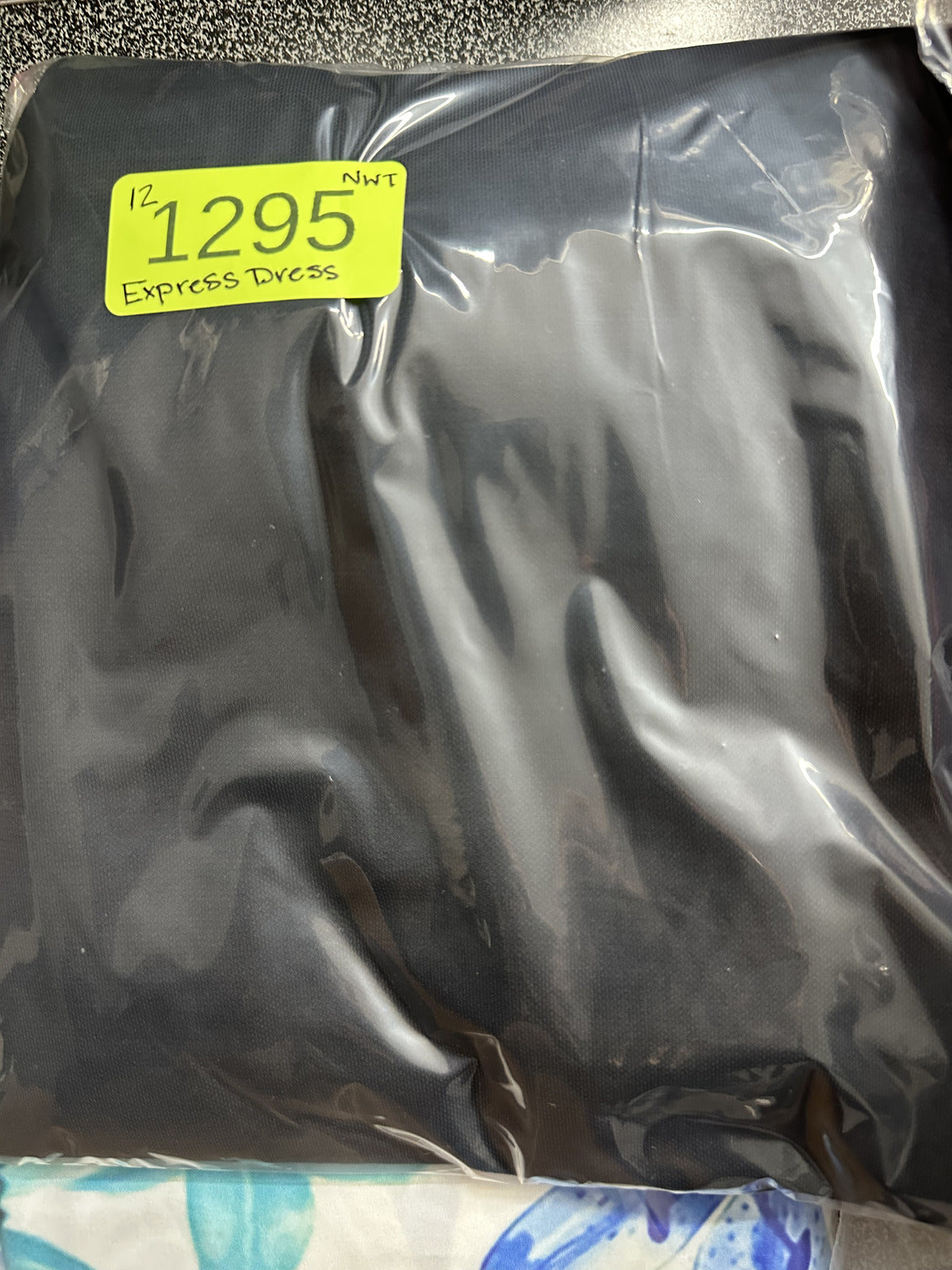 NWT Express One Shoulder Mini Dress Black with Gold Ring Detail