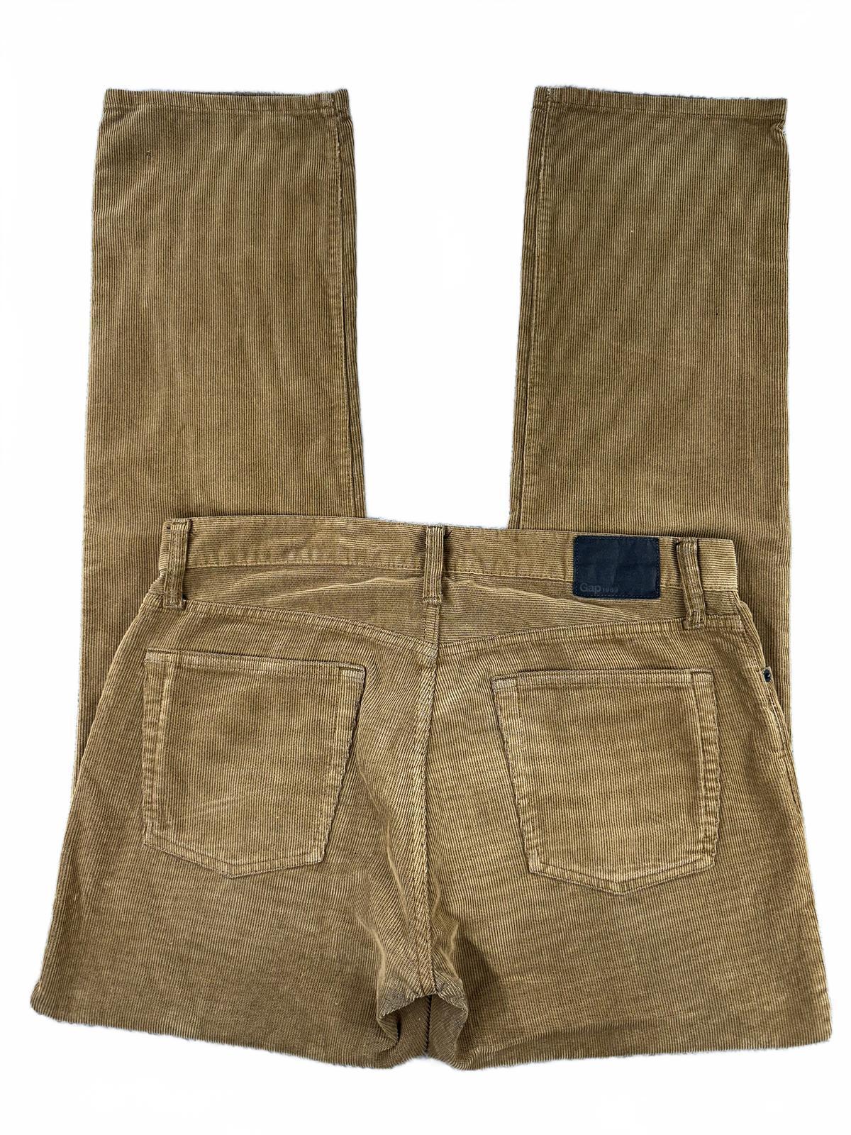 Gap Brown Tan Corduroy Slim Straight Pants Casual Preppy