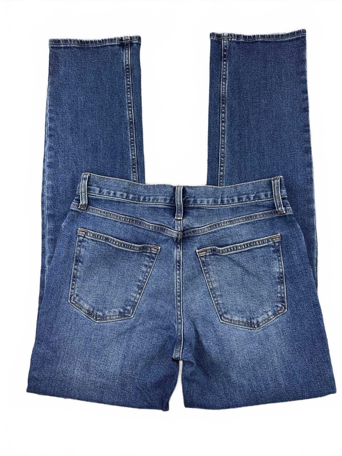 Old Navy Built In Flex Straight Leg Jeans Medium Blue Wash