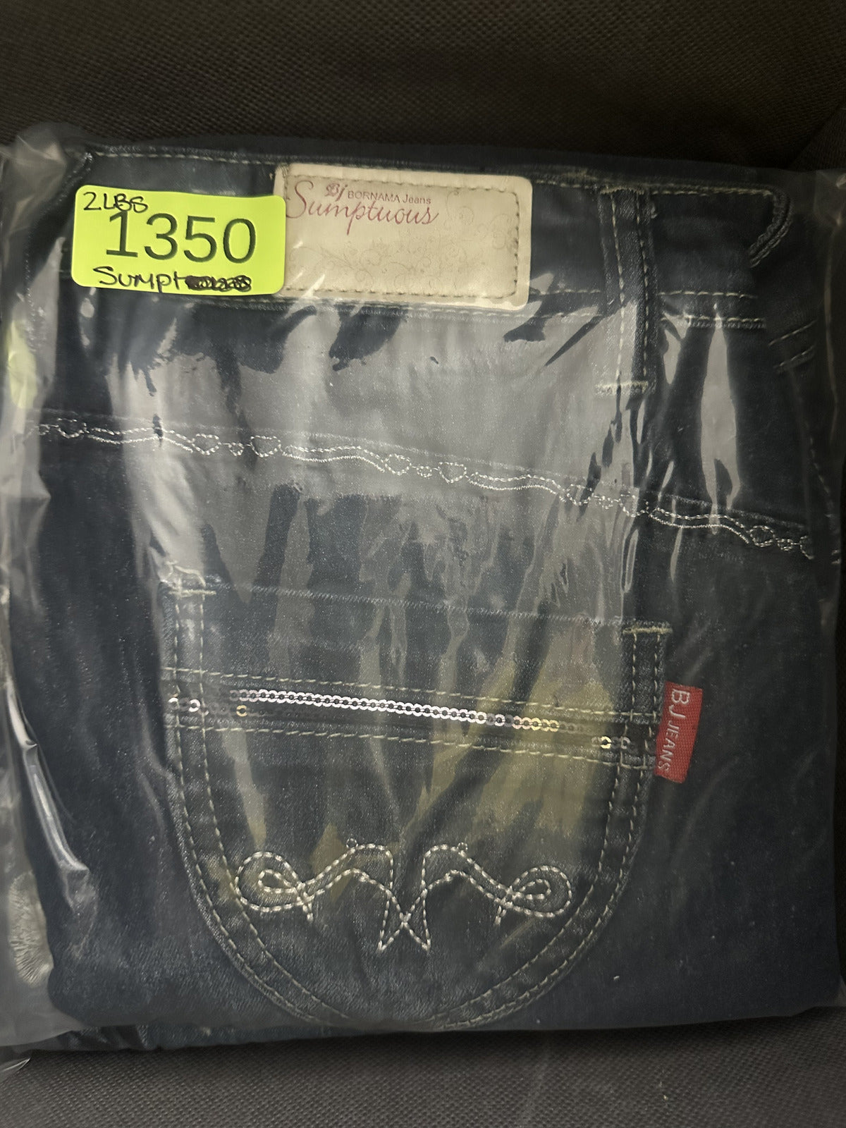 Bornama Jeans Sumptuous Dark Wash Denim Straight Leg Jeans Vintage Inspired Y2K