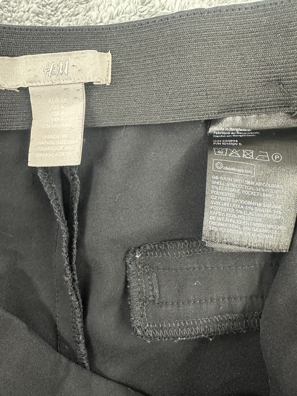 H&M Black Flared Dress Pants