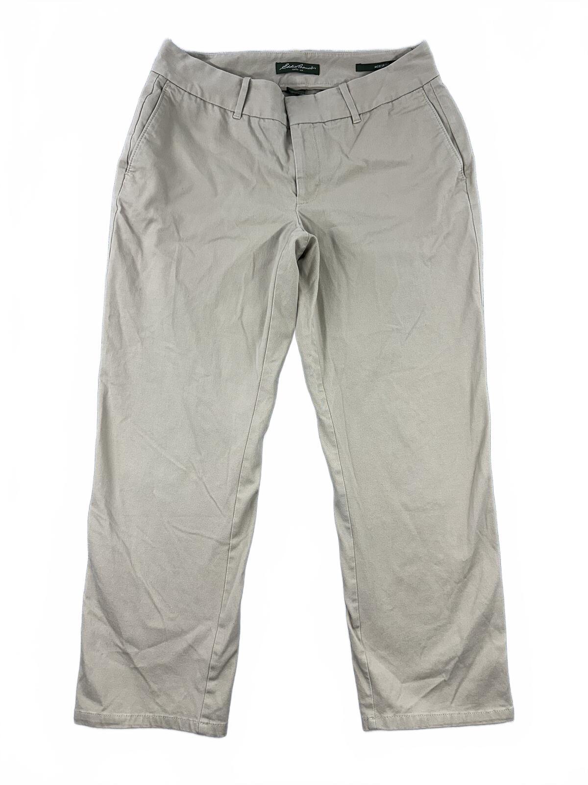 Eddie Bauer Classic Khaki Mercer Fit Pants Beige Tan Cotton Casual & Work