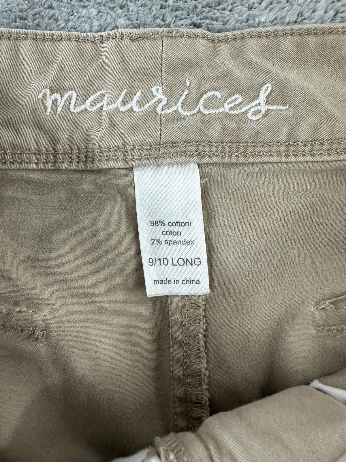 Maurice's Beige Bootcut Pants 90s Casual Office