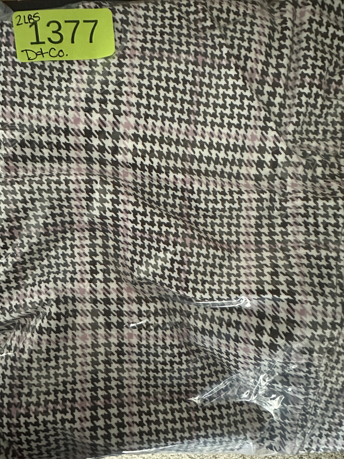 d&co. denim + company Black and White Plaid Stretch Tailored Pants