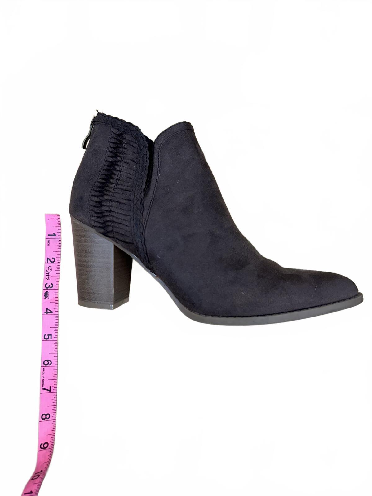 Chic Suede Ankle Boots with Back Zipper