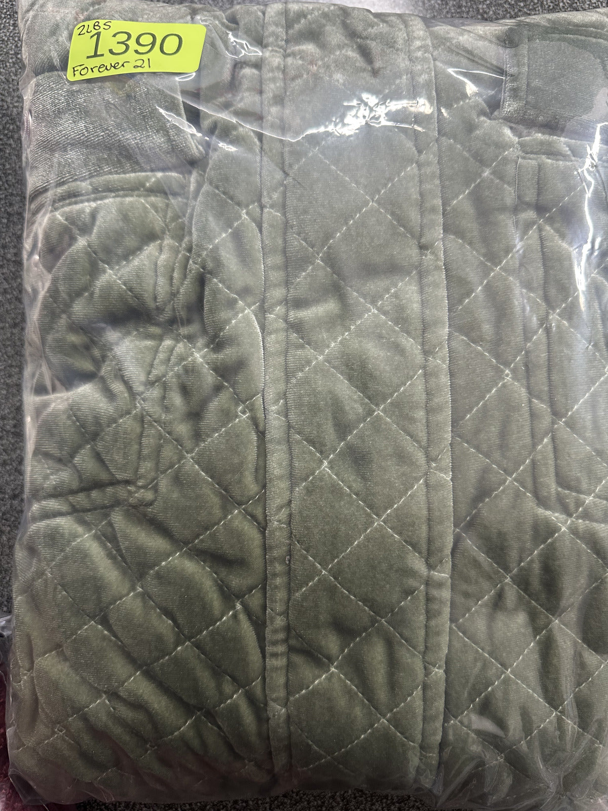 Forever 21 Quilted Velvet Jacket Sage Green Cropped Bomber Jacket Y2K Fairycore