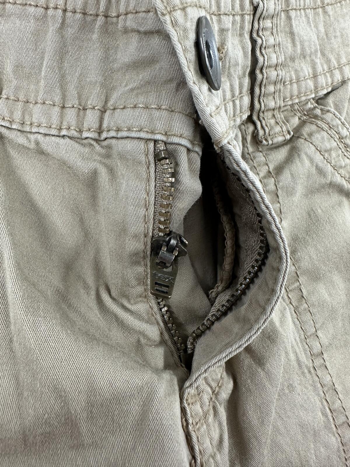 Faded Glory Women's Khaki Cargo Shorts Casual Utility Summer