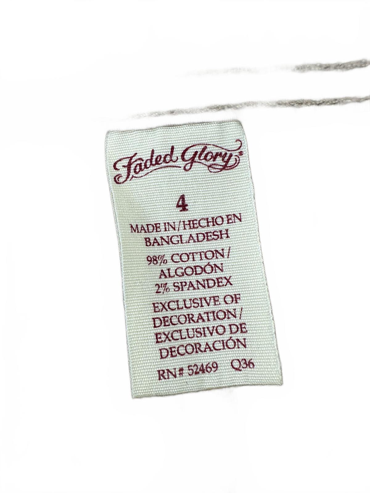 Faded Glory Women's Khaki Cargo Shorts Casual Utility Summer