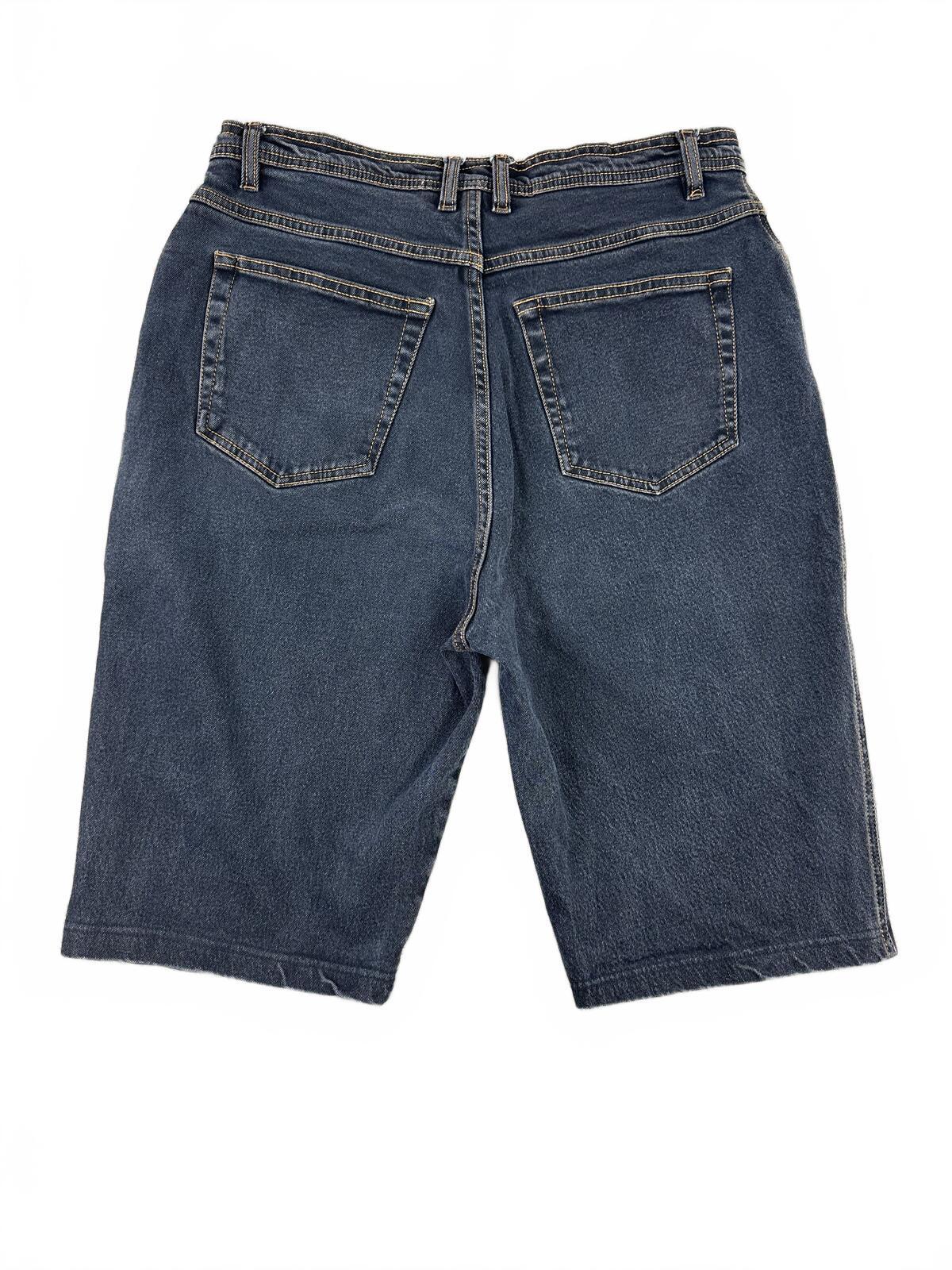 Bill Blass Jeans Dark Wash Denim Shorts Classic Casual Summer
