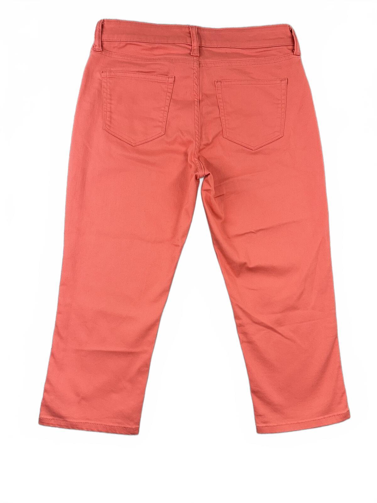NWT St. John's Bay Coral Capri Pants Casual Preppy Summer