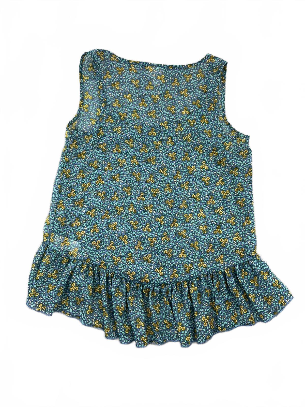 Y2K Fairycore Mossimo Floral Ruffle Hem Tank Top