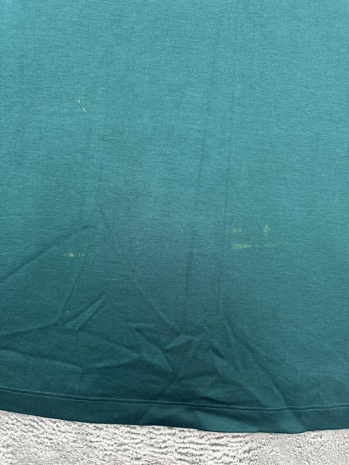 Chico's Teal Long Sleeve Tunic Top with Grommet Neckline Y2K Boho Casual Style