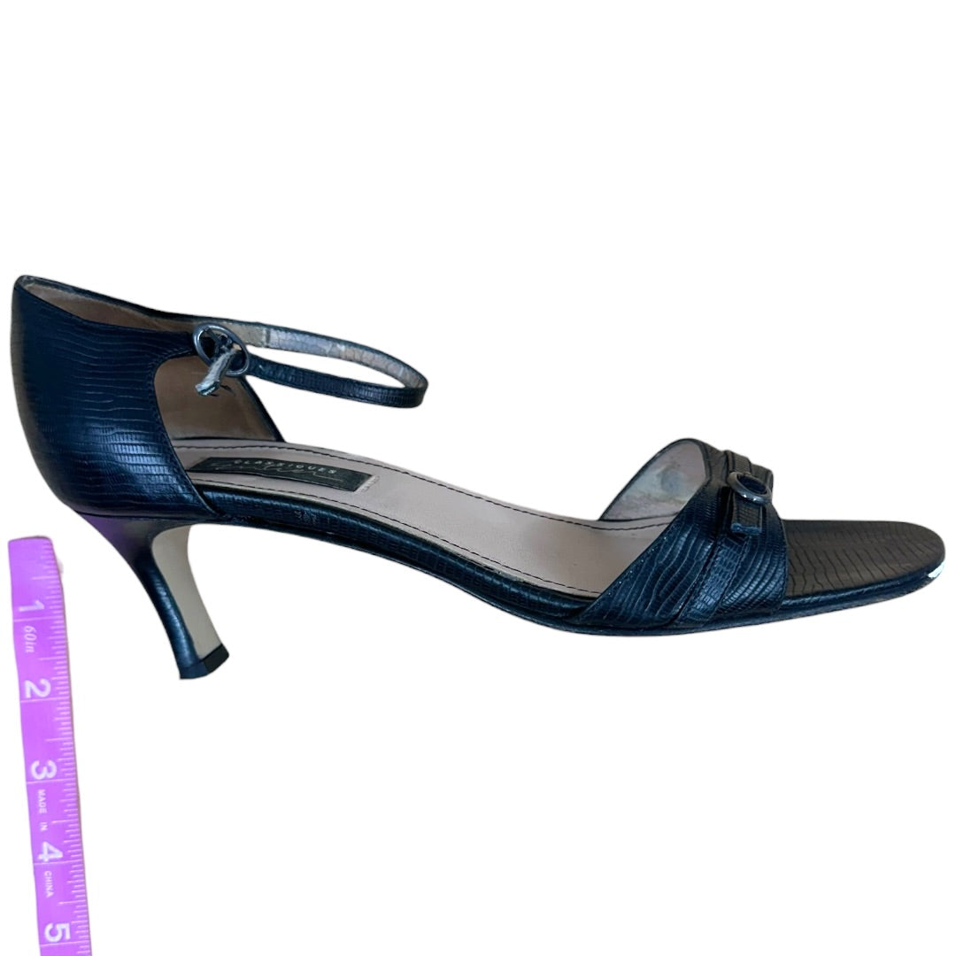 Classiques Entier Black Strappy Kitten Heel
