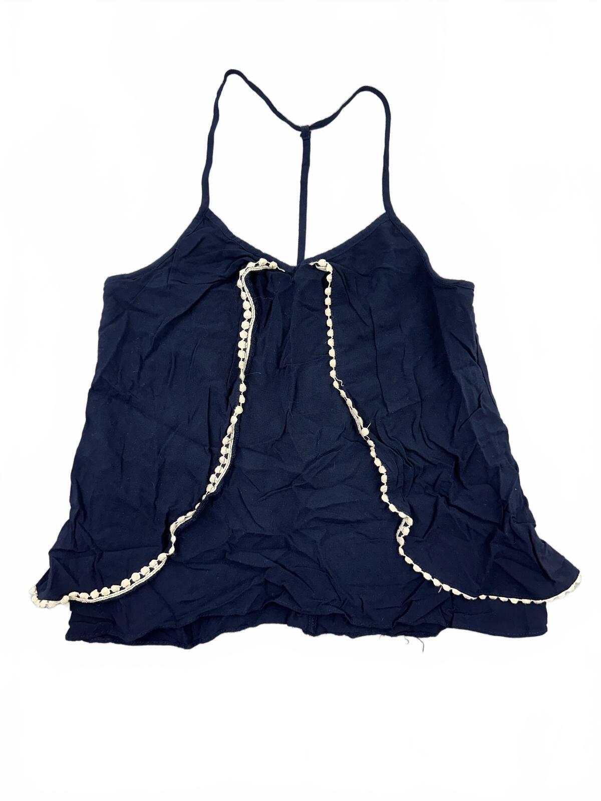 Maurice's Navy Y2K Fairycore Flutter Hem Cami Tank Top