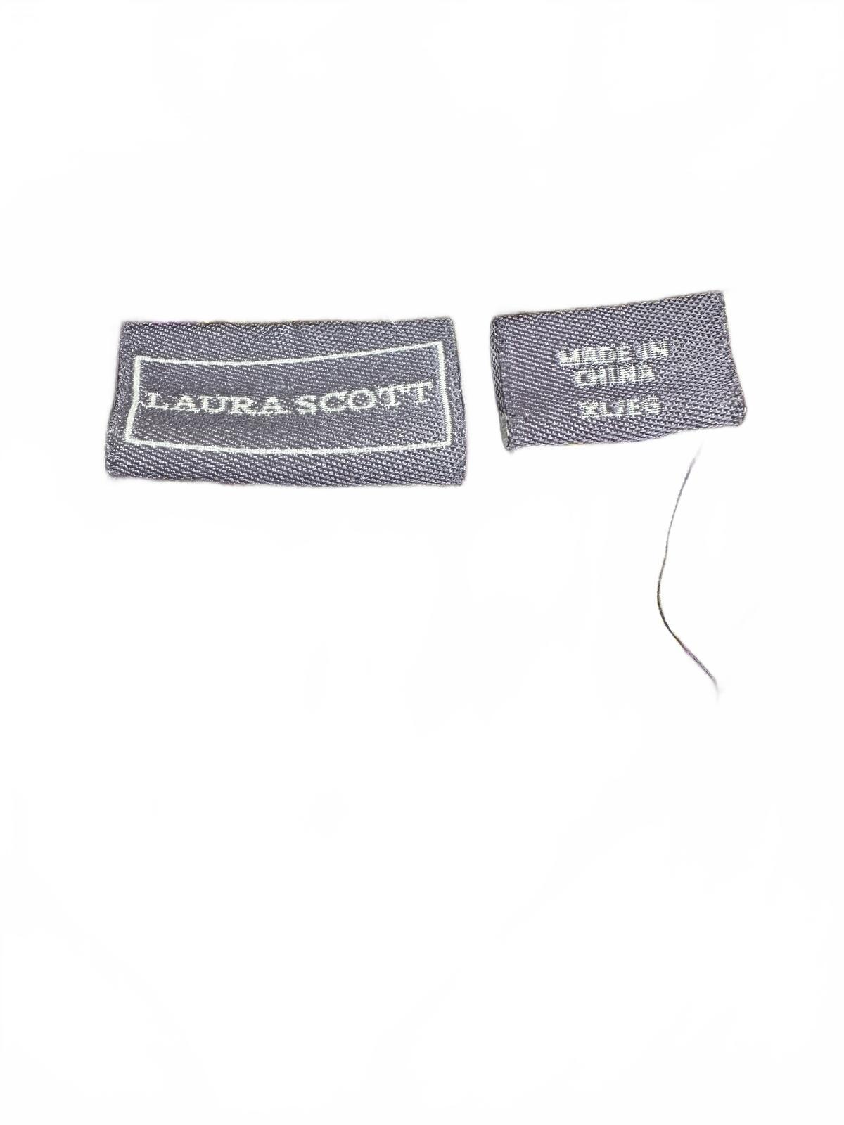 Laura Scott Y2K Purple Striped Mandarin Collar Top