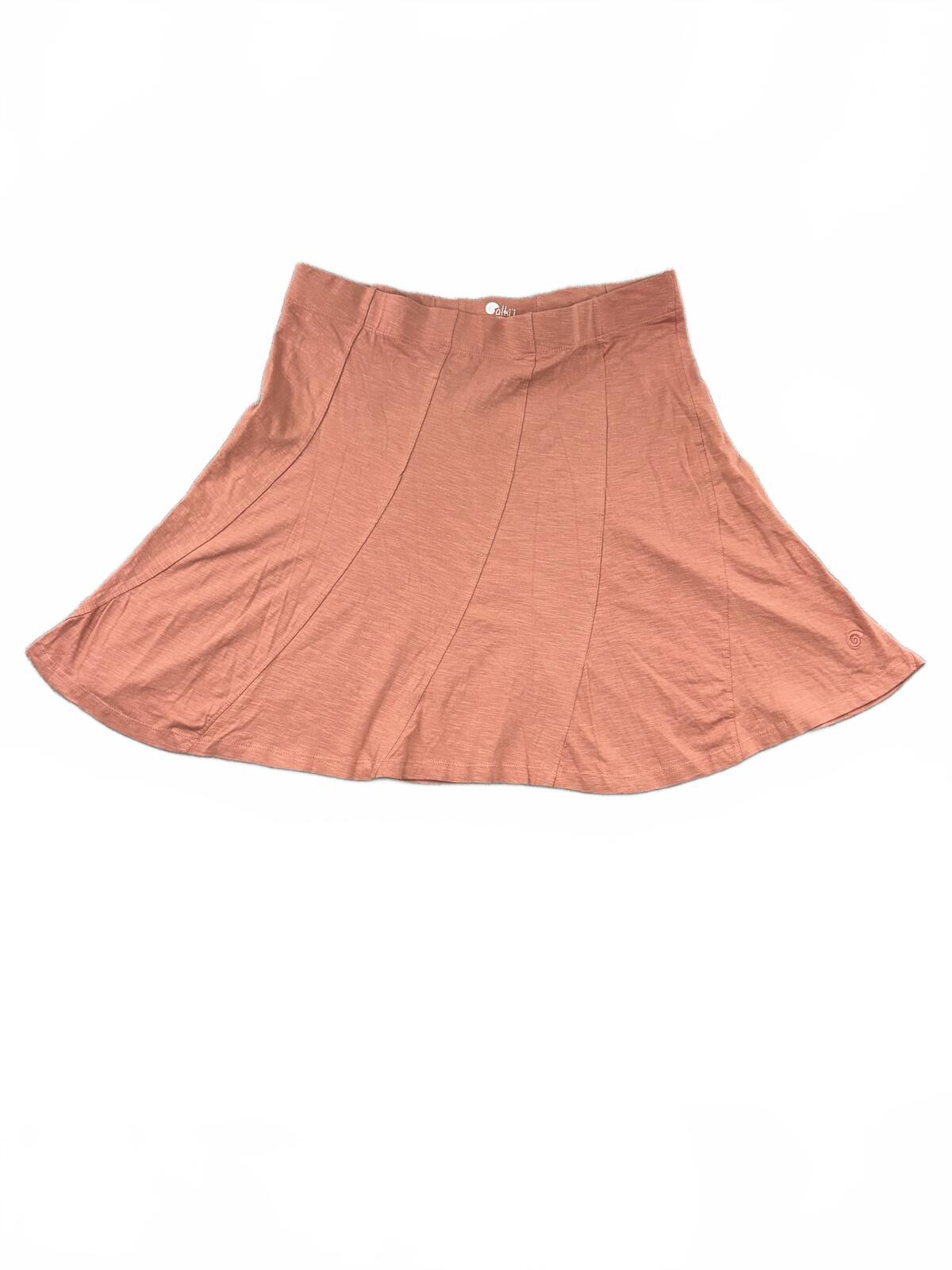Calkii Coral Flared Mini Skirt Y2K Fairycore Stretch Knit Casual Skater