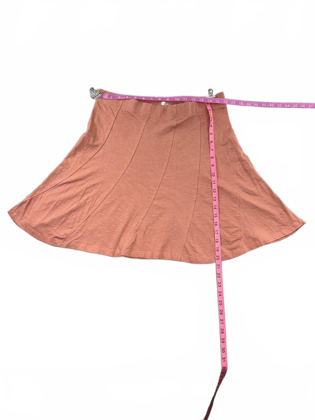 Calkii Coral Flared Mini Skirt Y2K Fairycore Stretch Knit Casual Skater