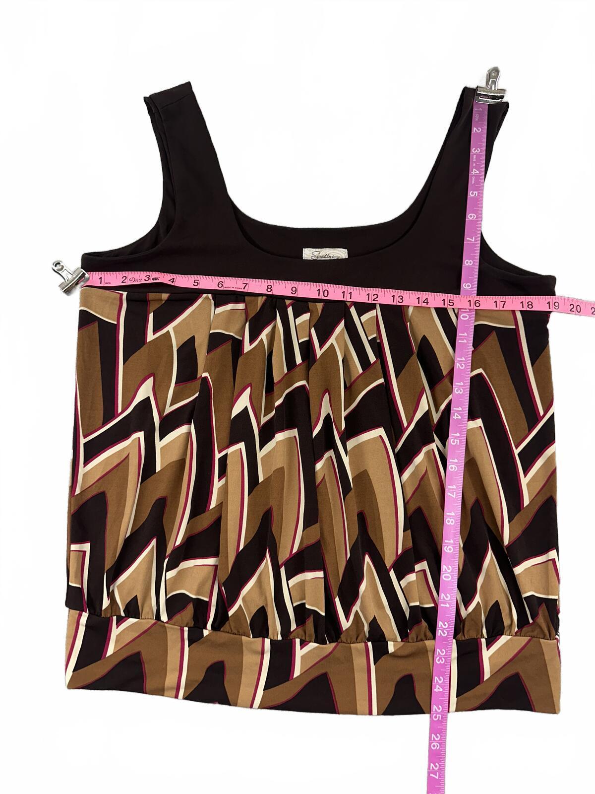 Speechless Y2K Retro Abstract Geometric Print Sleeveless Tank Top