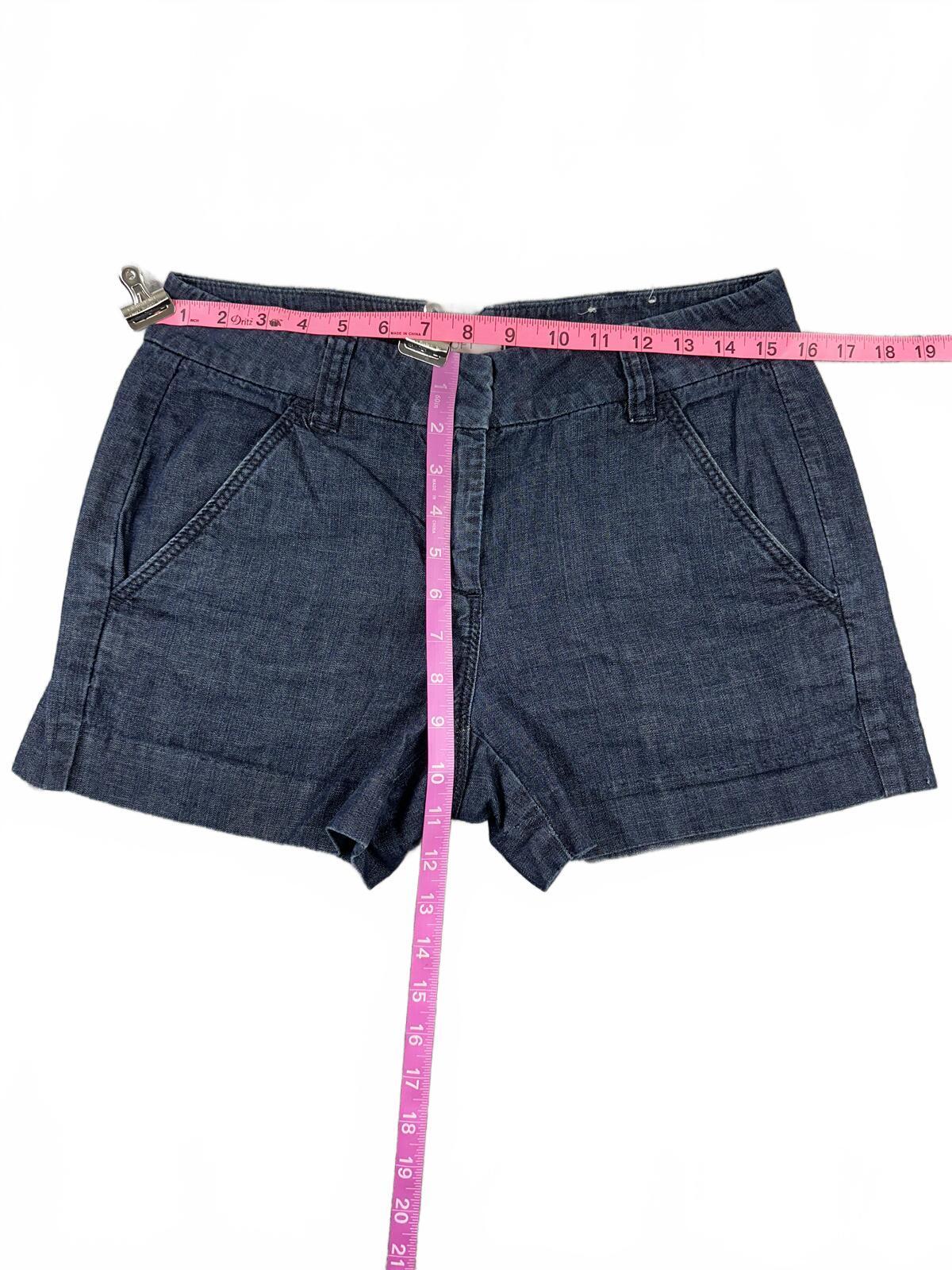 LOFT Riviera Dark Wash Denim Shorts Classic Y2K Summer Casual