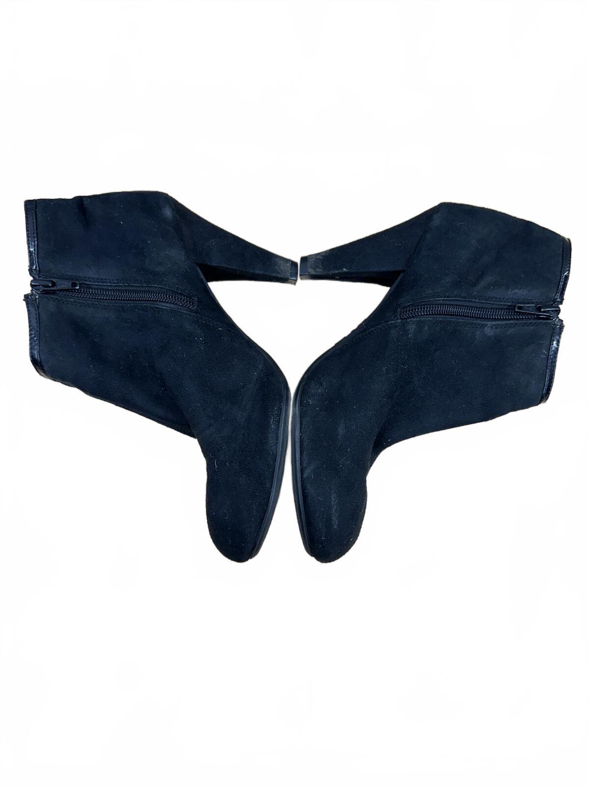 Predictions Black Suede Ankle Booties