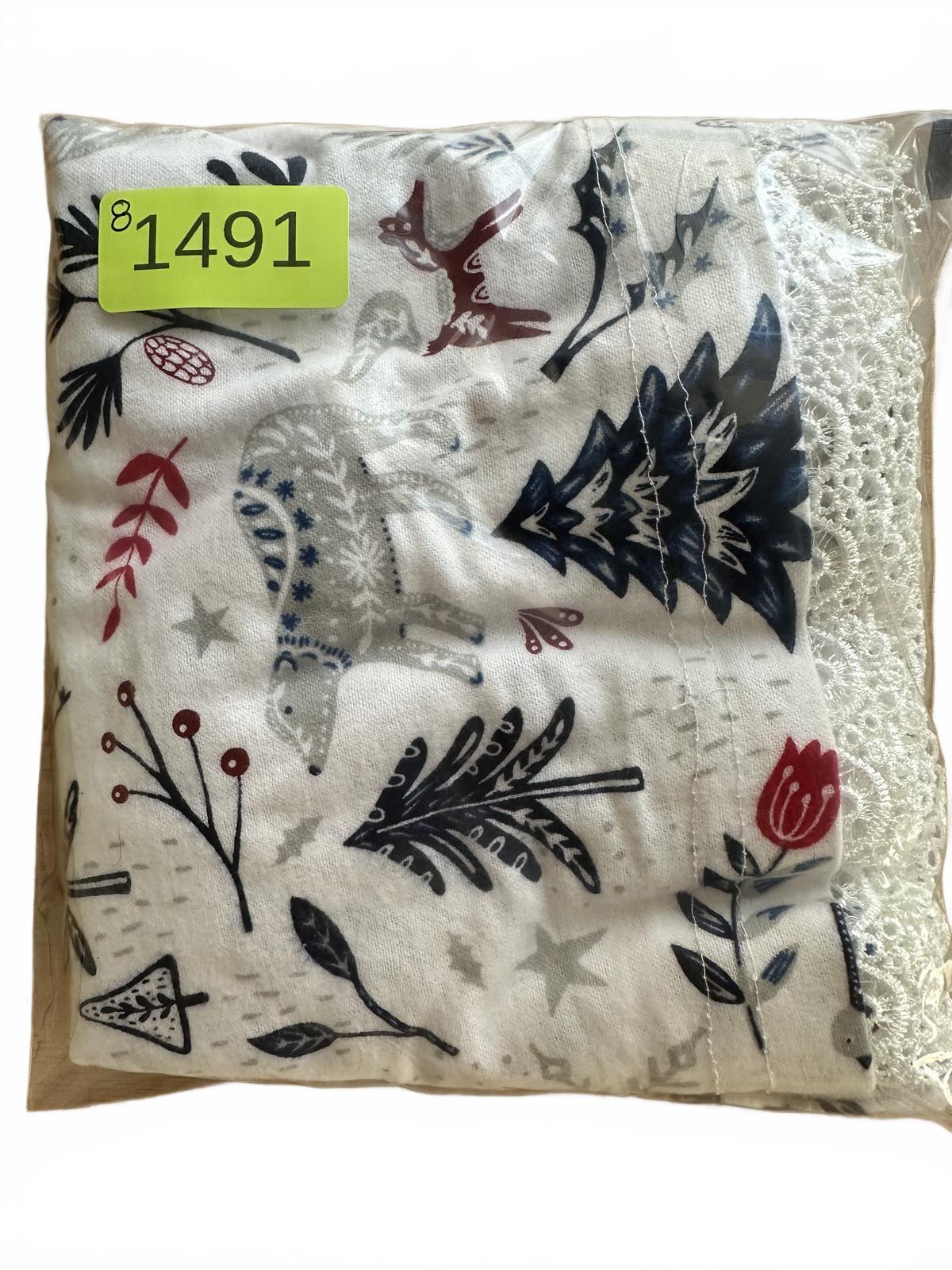 Handmade Winter Forest Print Lounge Shorts