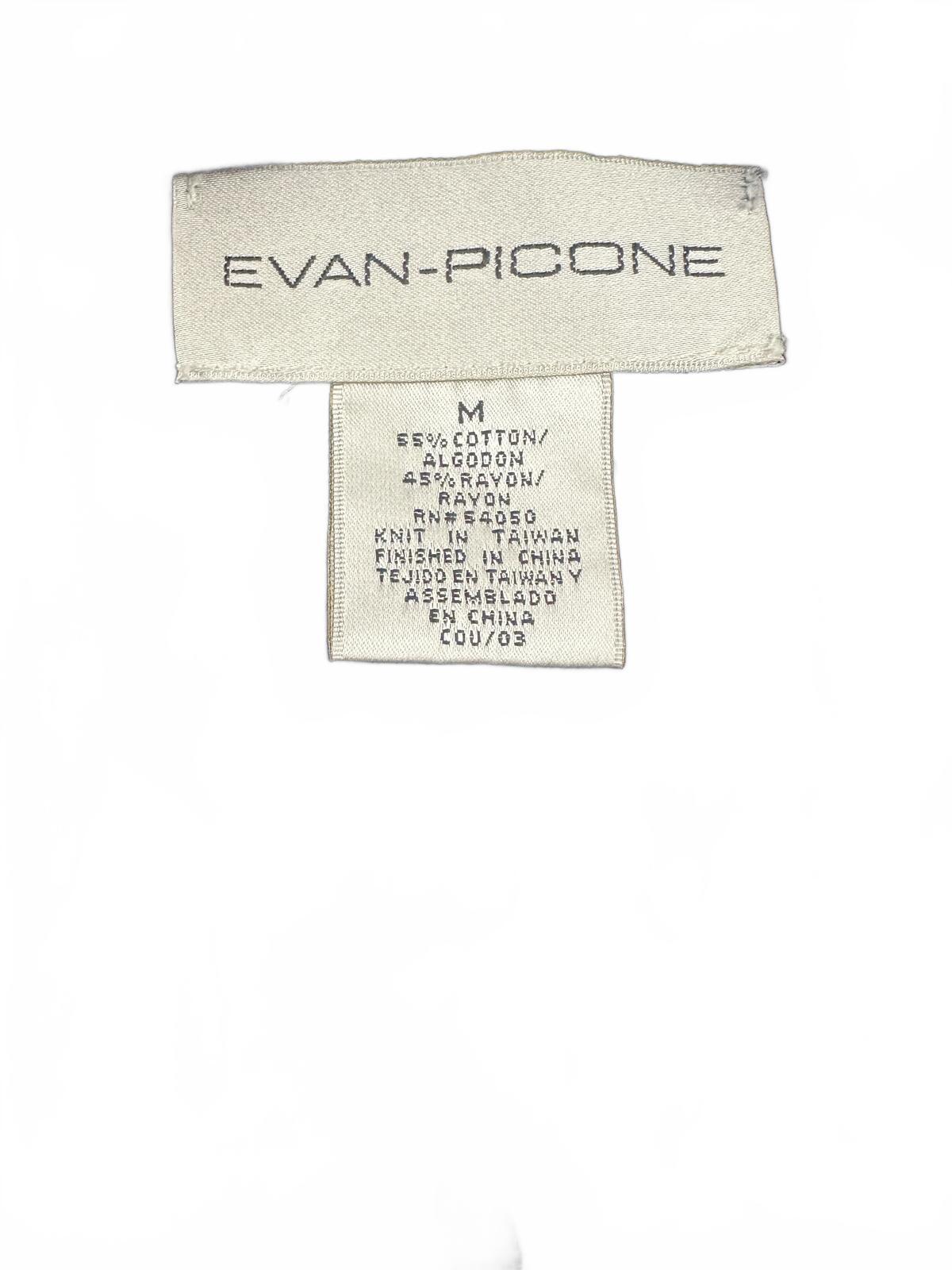Evan Picone Navy Button Front Cardigan Sweater with Pintuck Detail and Collared