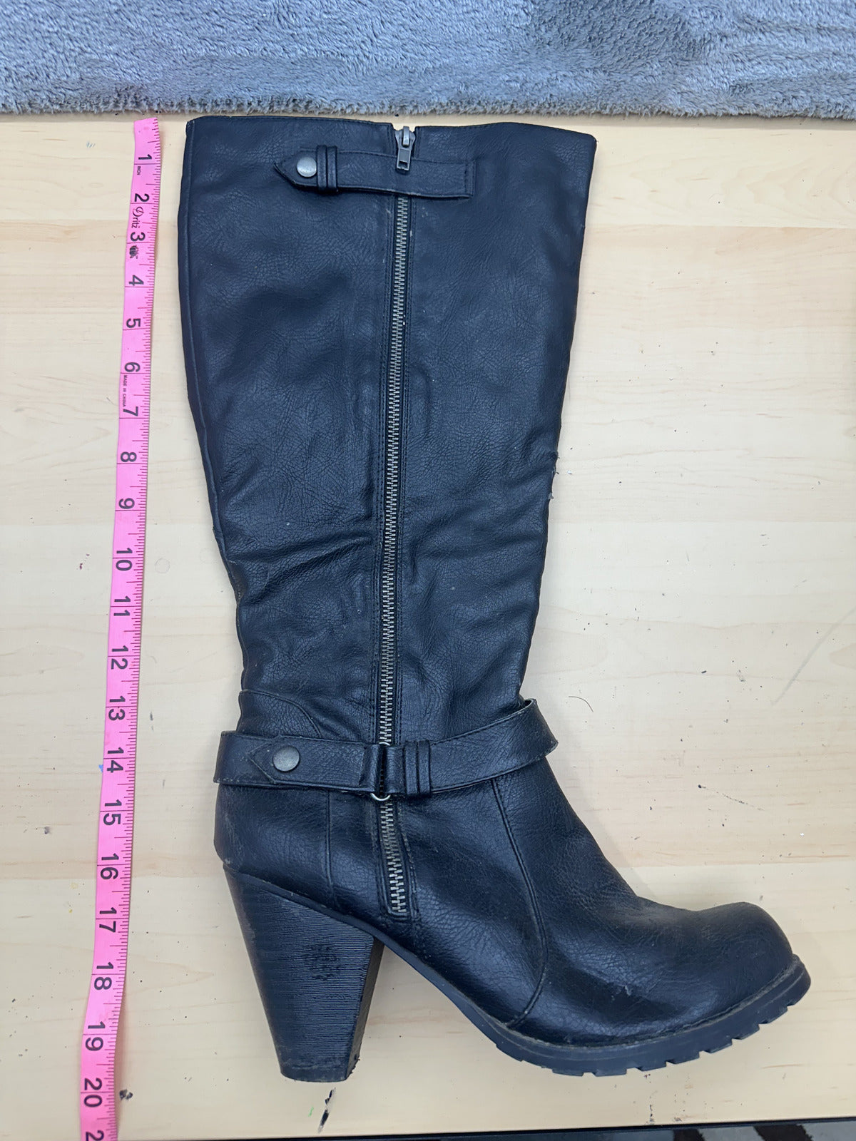 Relativity Black Knee High Boots Classic Edgy Style