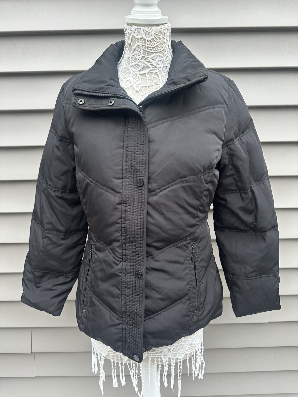 Calvin Klein Black Quilted Puffer Coat