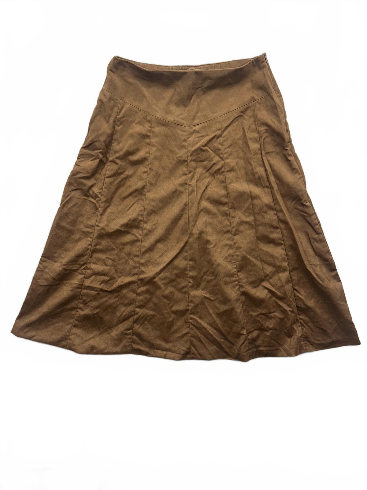 Coldwater Creek Vintage Brown A Line Skirt Fall Casual