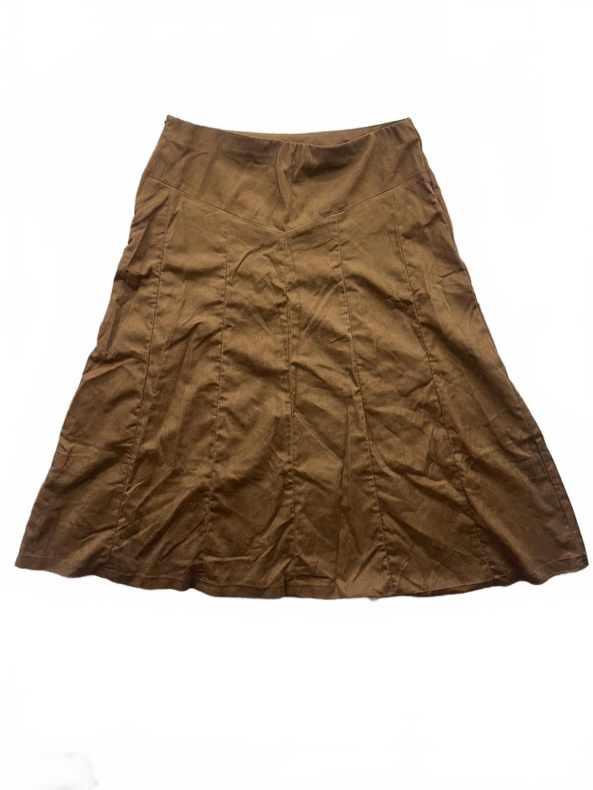 Coldwater Creek Vintage Brown A Line Skirt Fall Casual