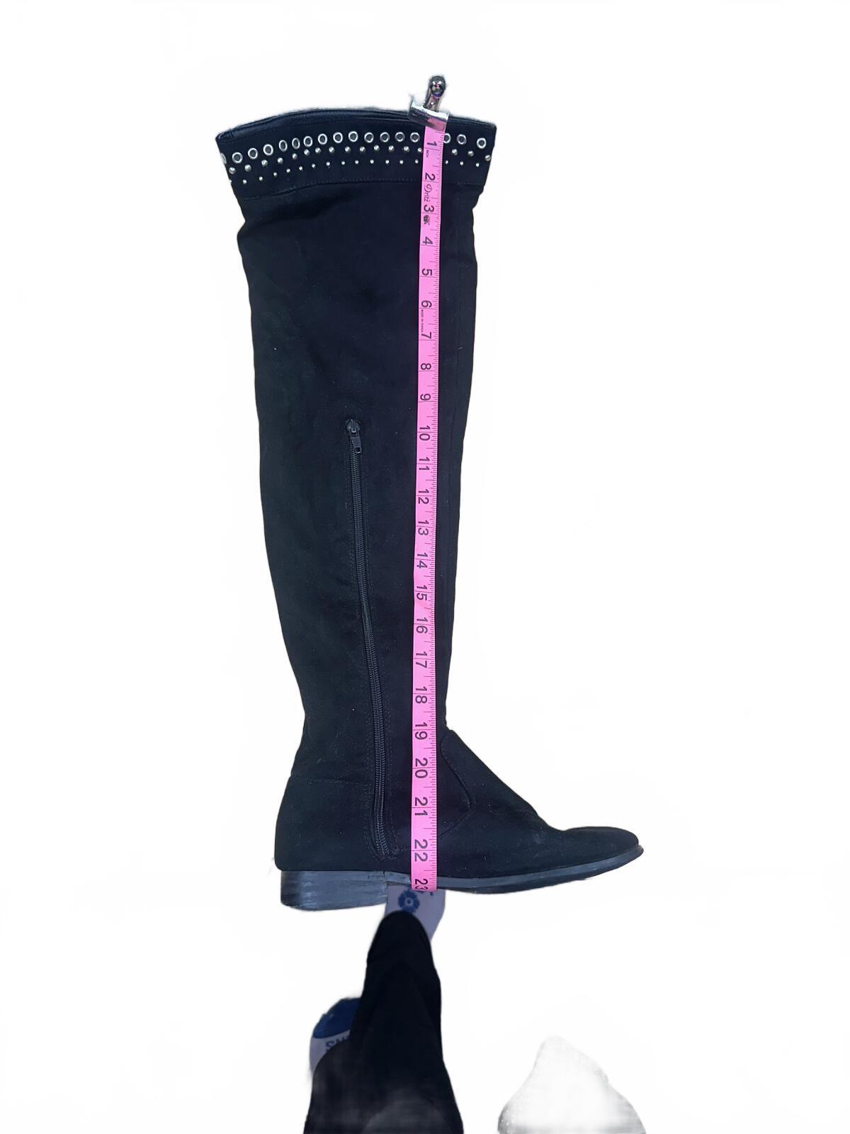TALY Black Studded Tall Boots