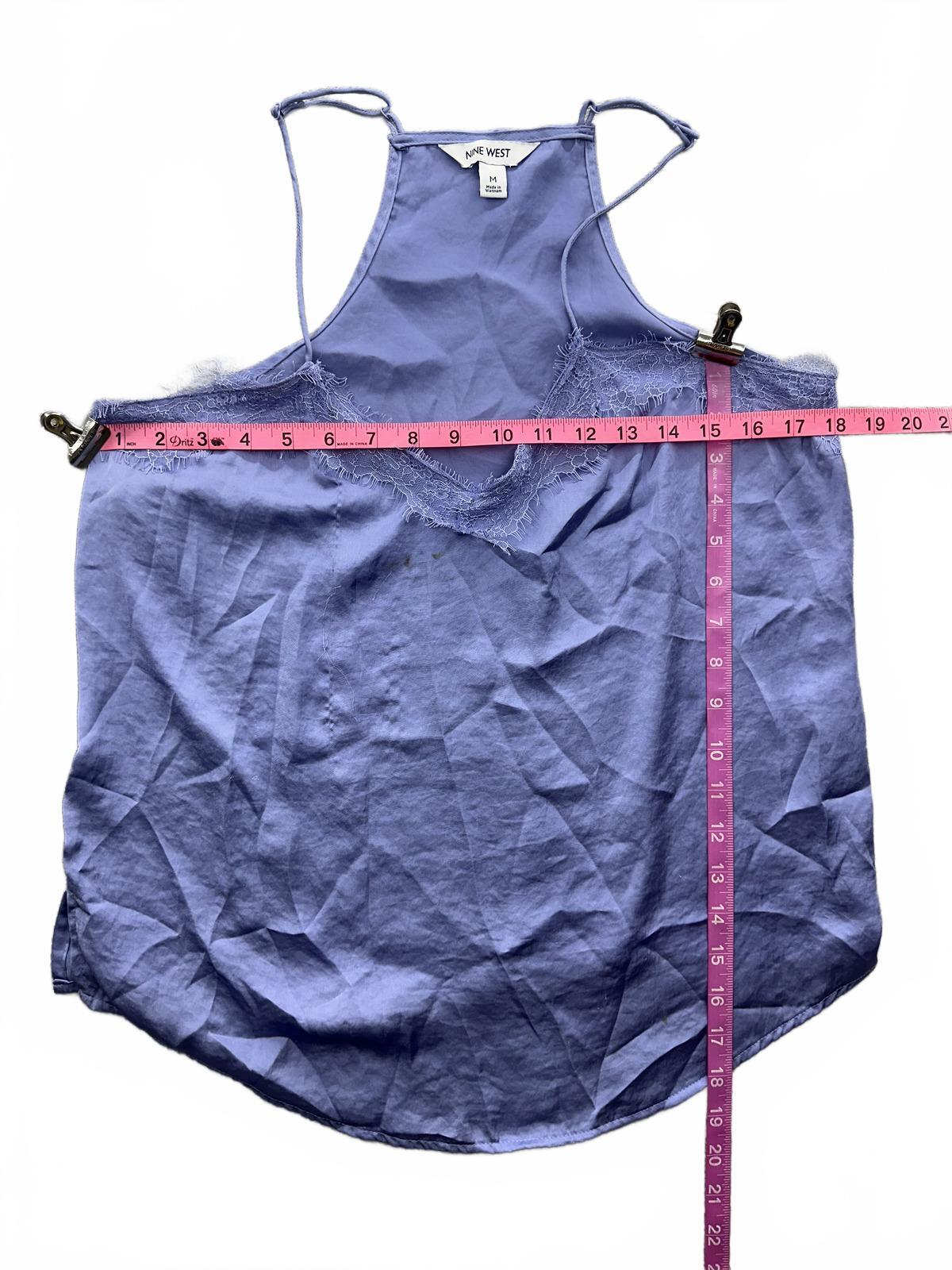 Nine West Lavender Lace Trim Cami Top Vintage Inspired