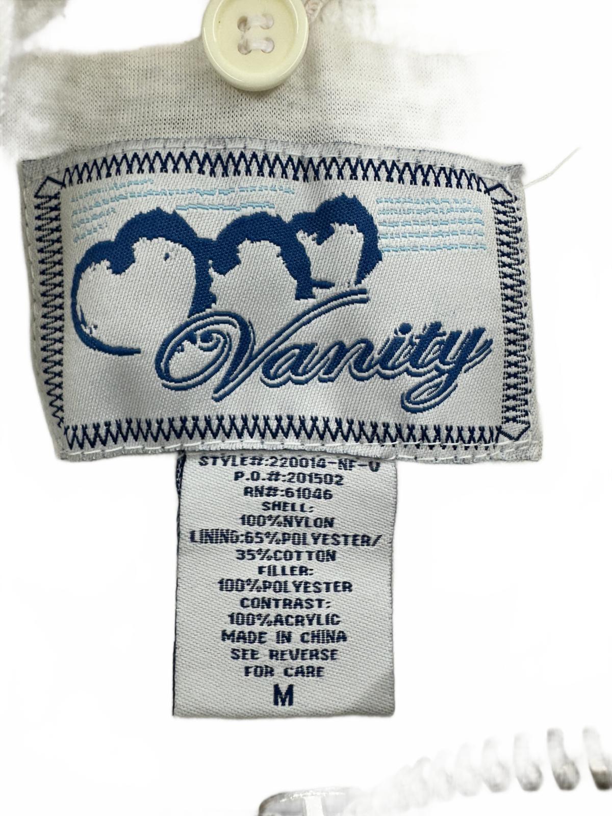 Vanity White Quilted Hooded Vest Sporty Casual Layering Piece