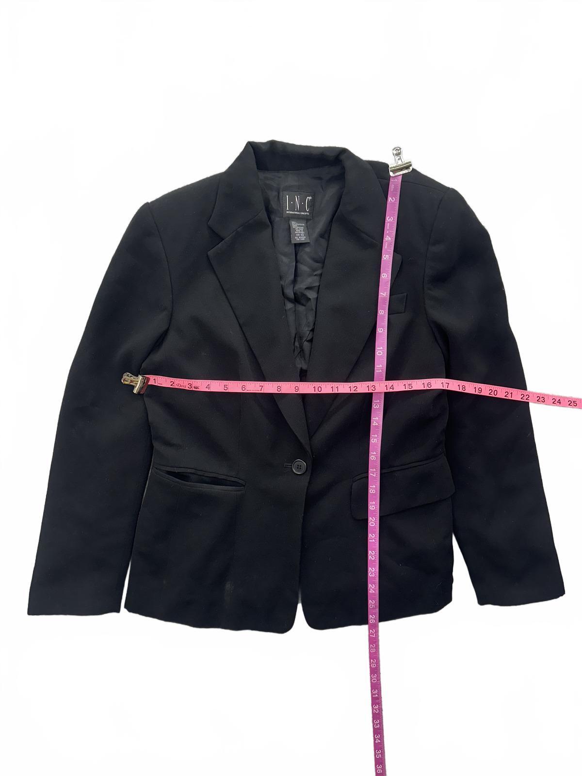I.N.C International Concepts Classic Black Blazer Tailored Workwear