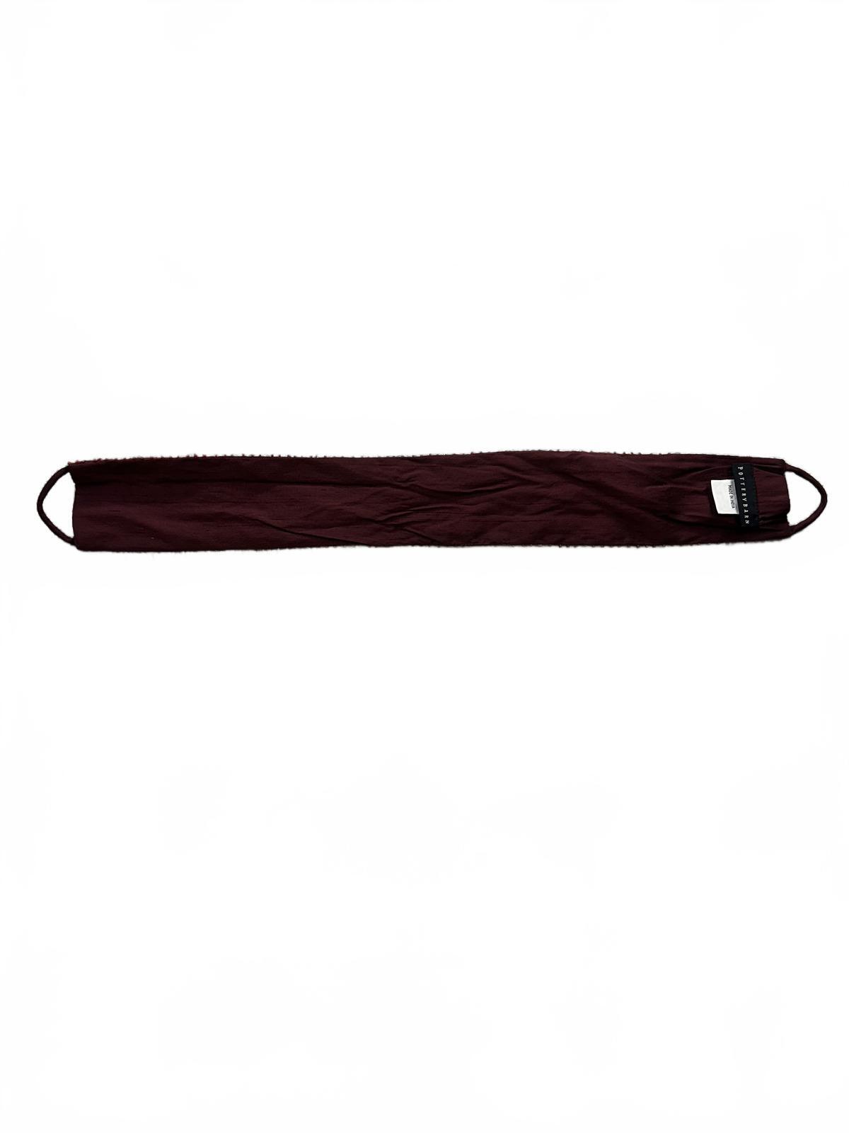 Pottery Barn Beaded Burgundy Waist Belt Vintage Boho Accessory