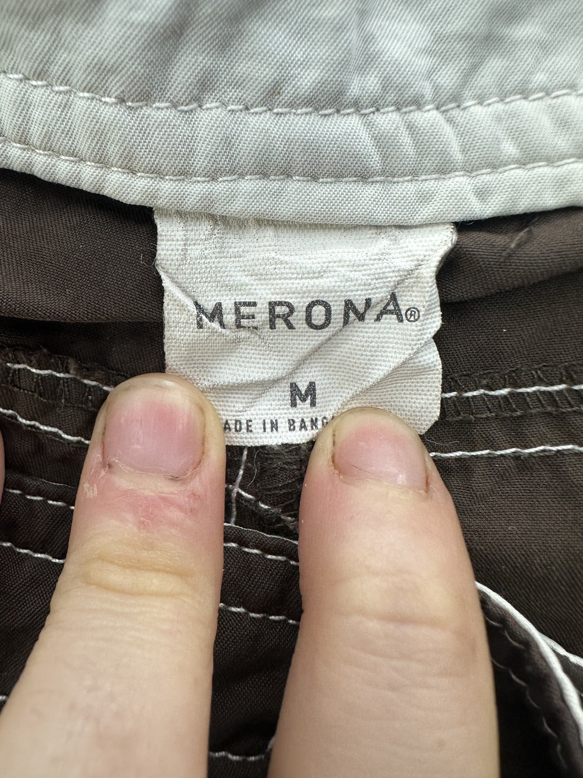 Merona Brown Swim Shorts Vintage Style Board Shorts