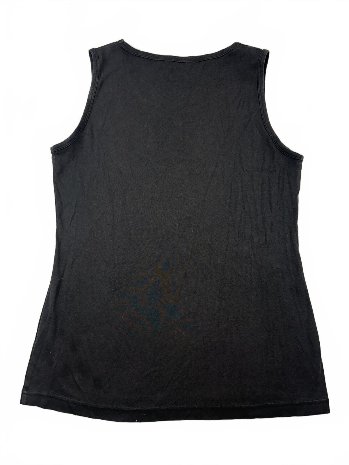 Duluth Trading Co Black Cotton Tank Top Casual Minimalist Y2K
