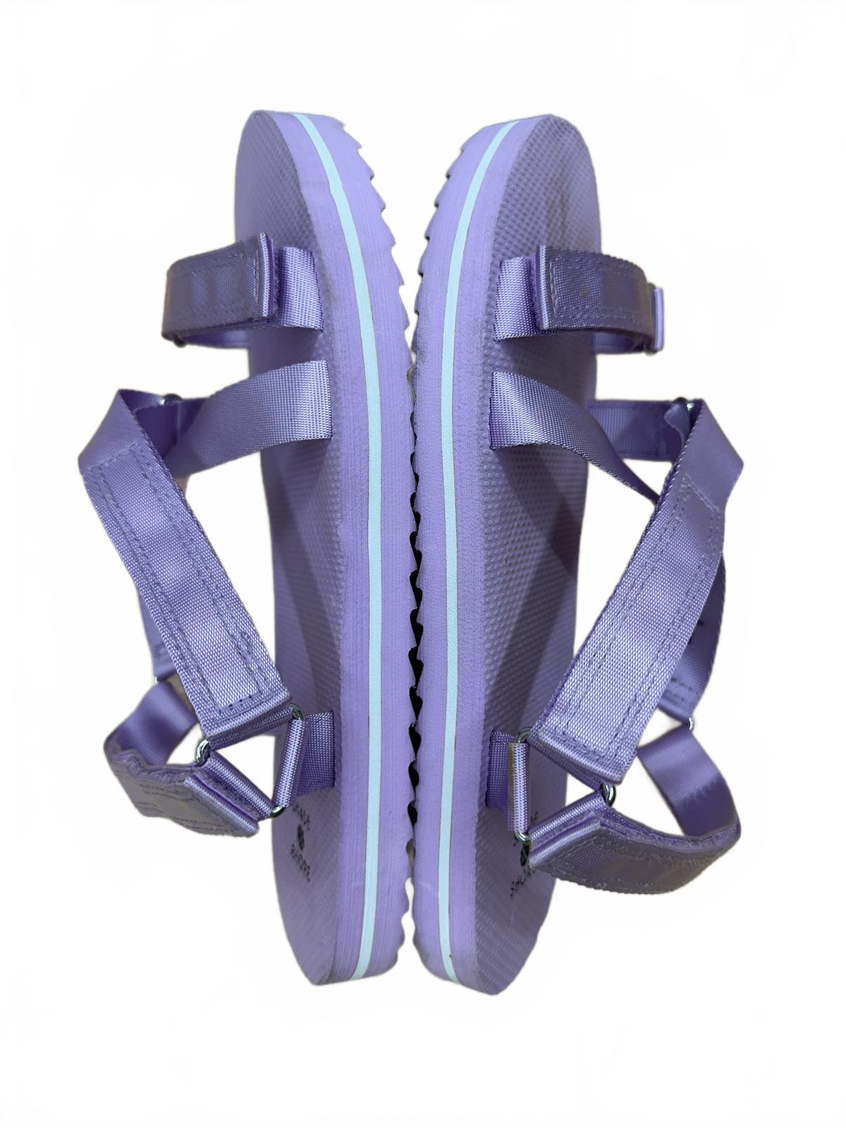 Shade & Shore Purple Strappy Sandals Comfortable Adjustable Fit Summer
