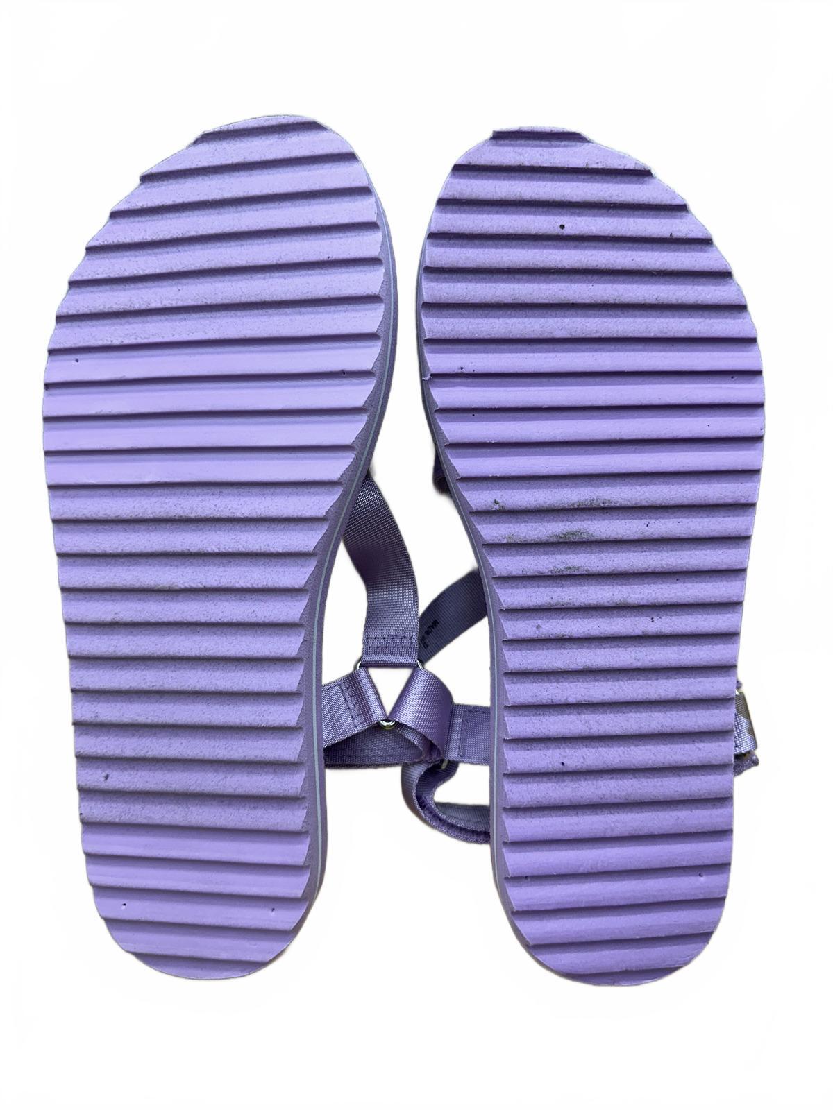 Shade & Shore Purple Strappy Sandals Comfortable Adjustable Fit Summer