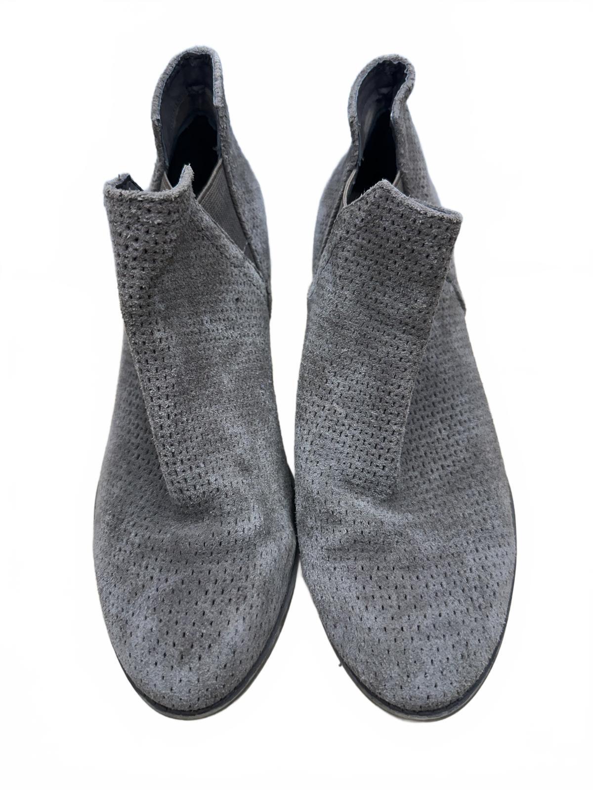 Crown Vintage Gray Suede Ankle Boots