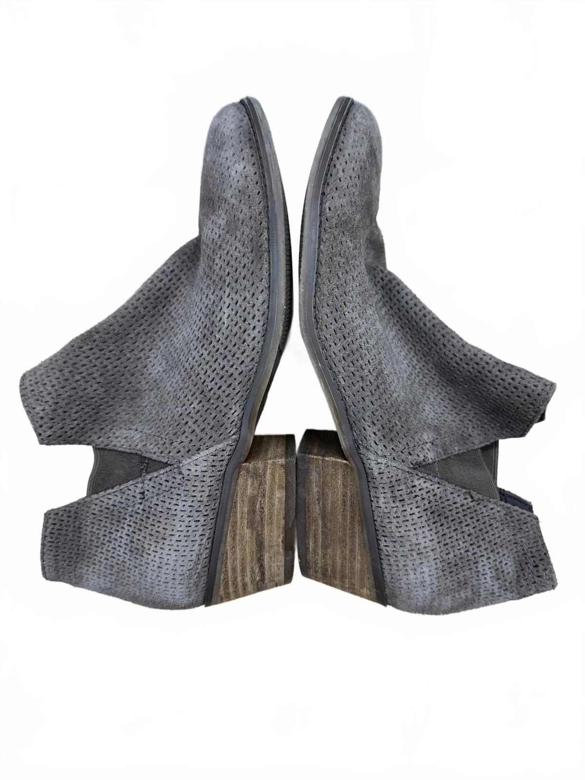 Crown Vintage Gray Suede Ankle Boots