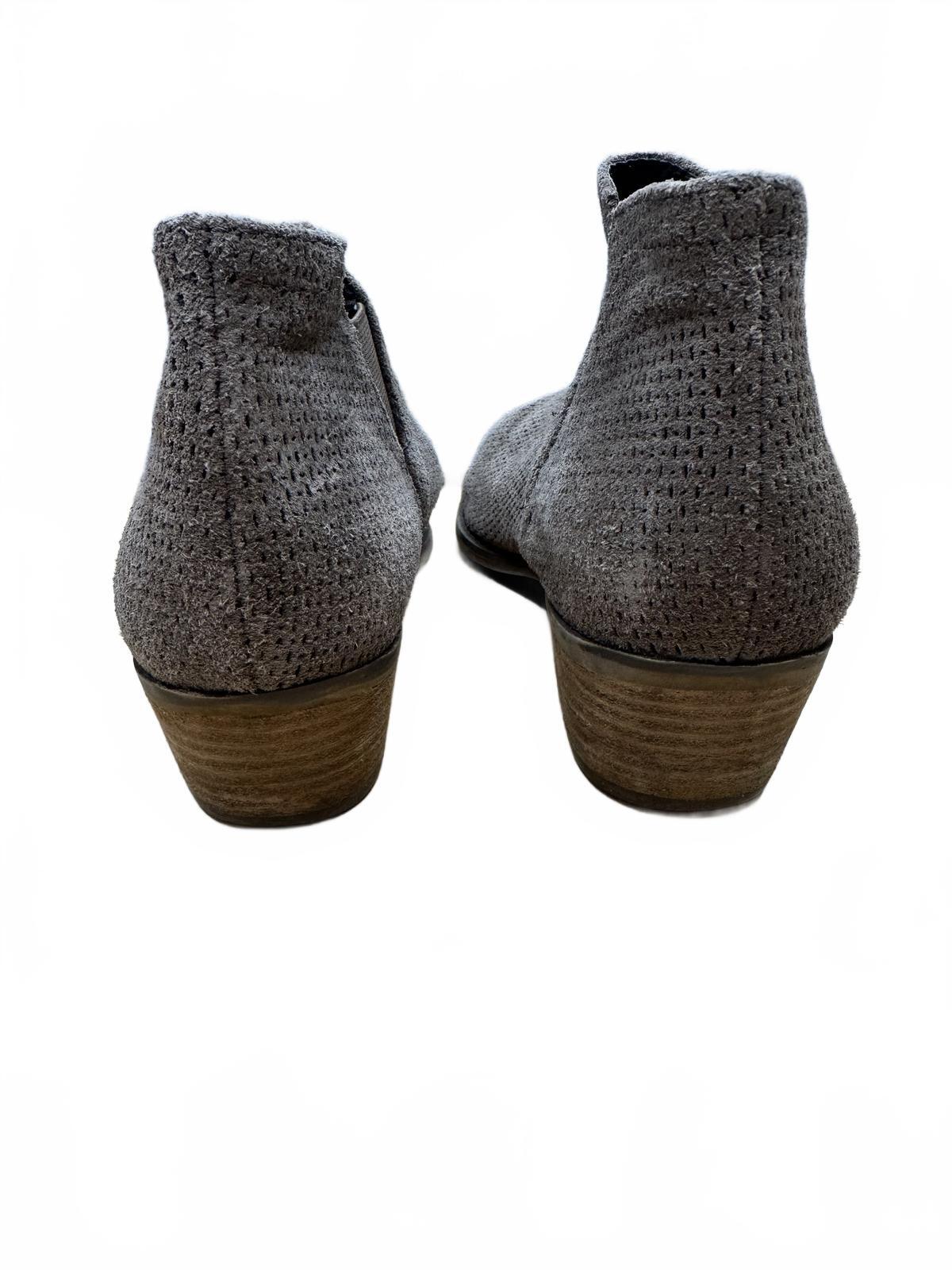 Crown Vintage Gray Suede Ankle Boots